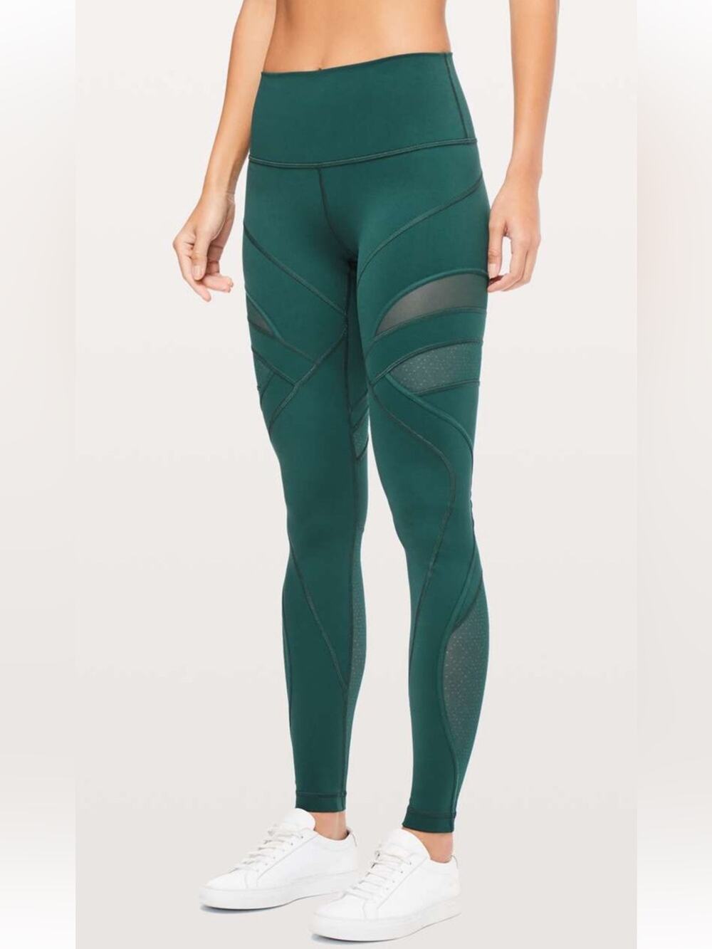 Lululemon Wunder Under High-Rise Tight *Mesh 28" size 4 Royal Emerald